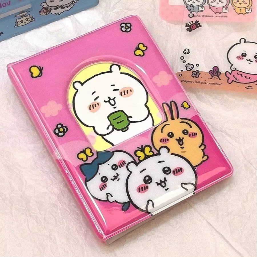Photography Portfolio - Kawaii Jiyi 3-Zoll-Fotokartenalbum, niedliches Cartoon-Sammelbuch, Mini-Ordner
