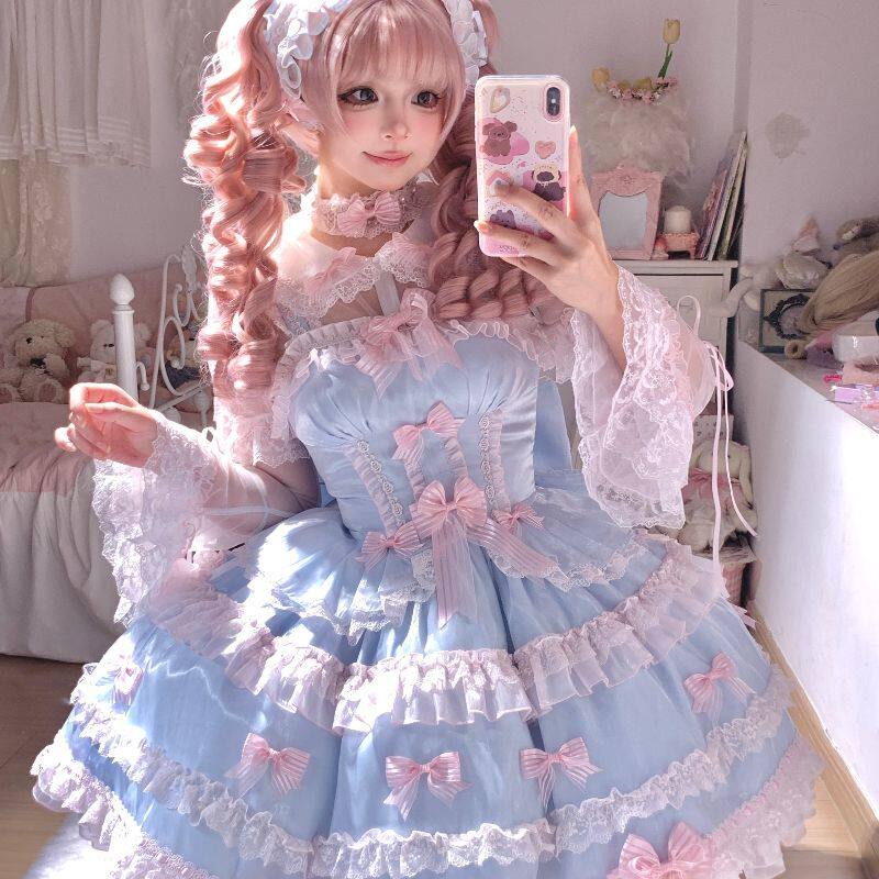 Photography Young - Handgefertigtes Lolita-Tutu-Kleid für Mädchen-Geburtstagsfeiern, Blumen-Hochzeitskleid, Hochwertiges