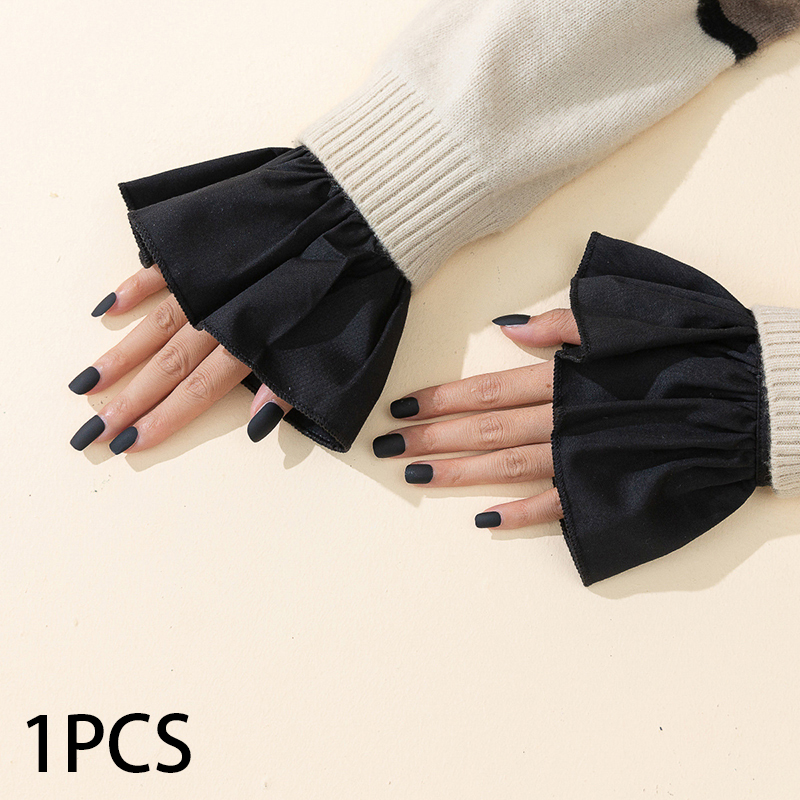 Photography Zone - Z. Nagel-Foto-Handschuhe: Wunderschöne, sanfte, künstliche Chiffon-Flare-Manschetten