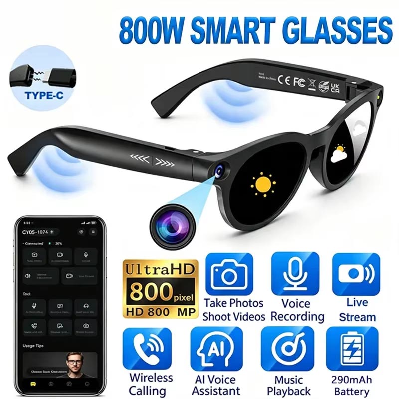 Photography Videos Free - Neue 800W Pixel AI Smart-Brille für