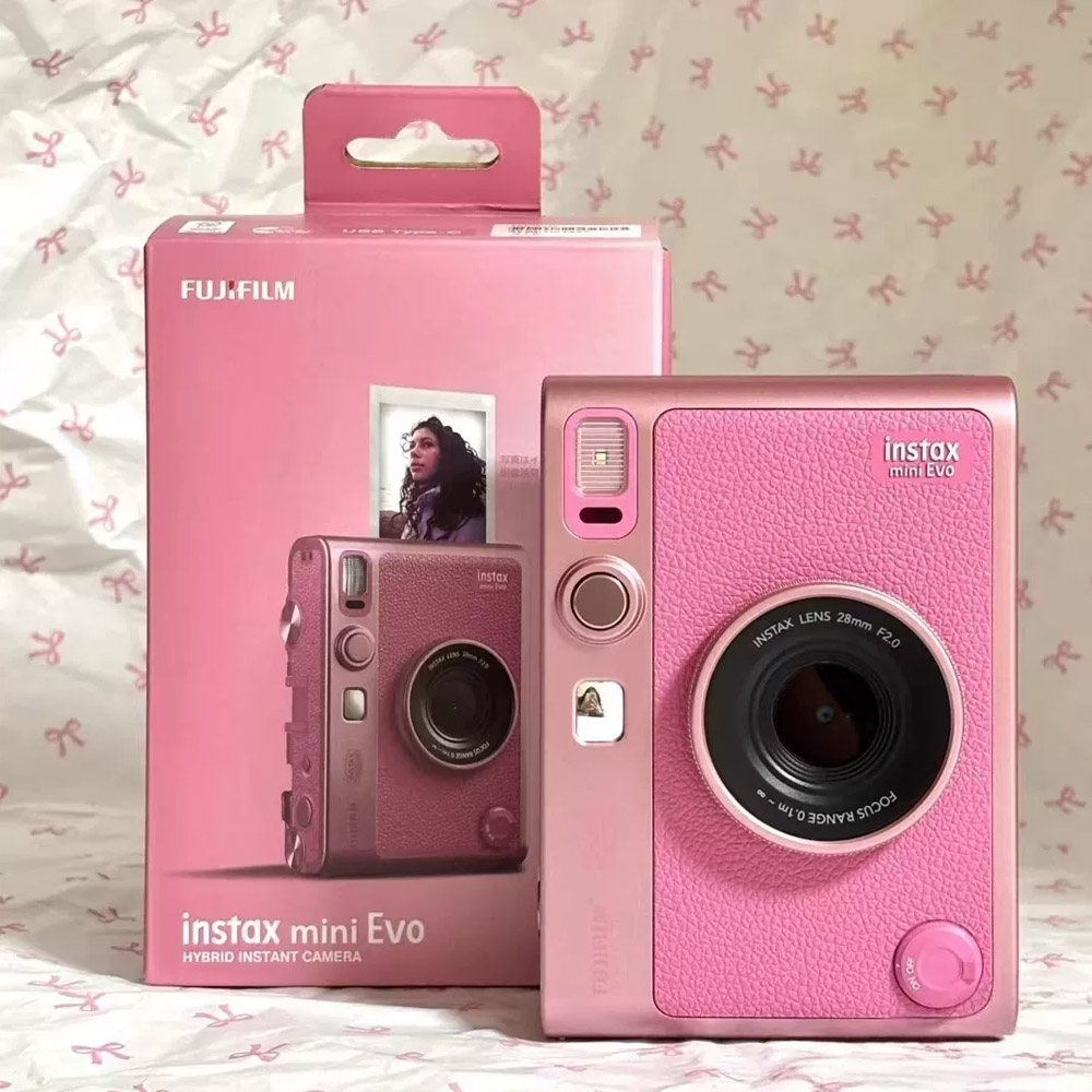 Neue rosa Fujifilm Mini EVO Ka – Photography Young Bewertung und Preis