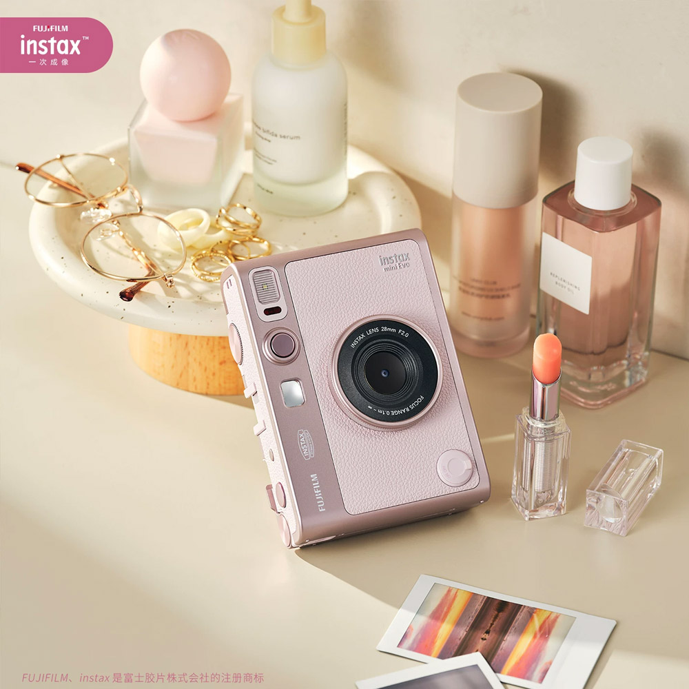 Neue rosa Fujifilm Mini EVO Ka – Photography Young Bewertung und Preis